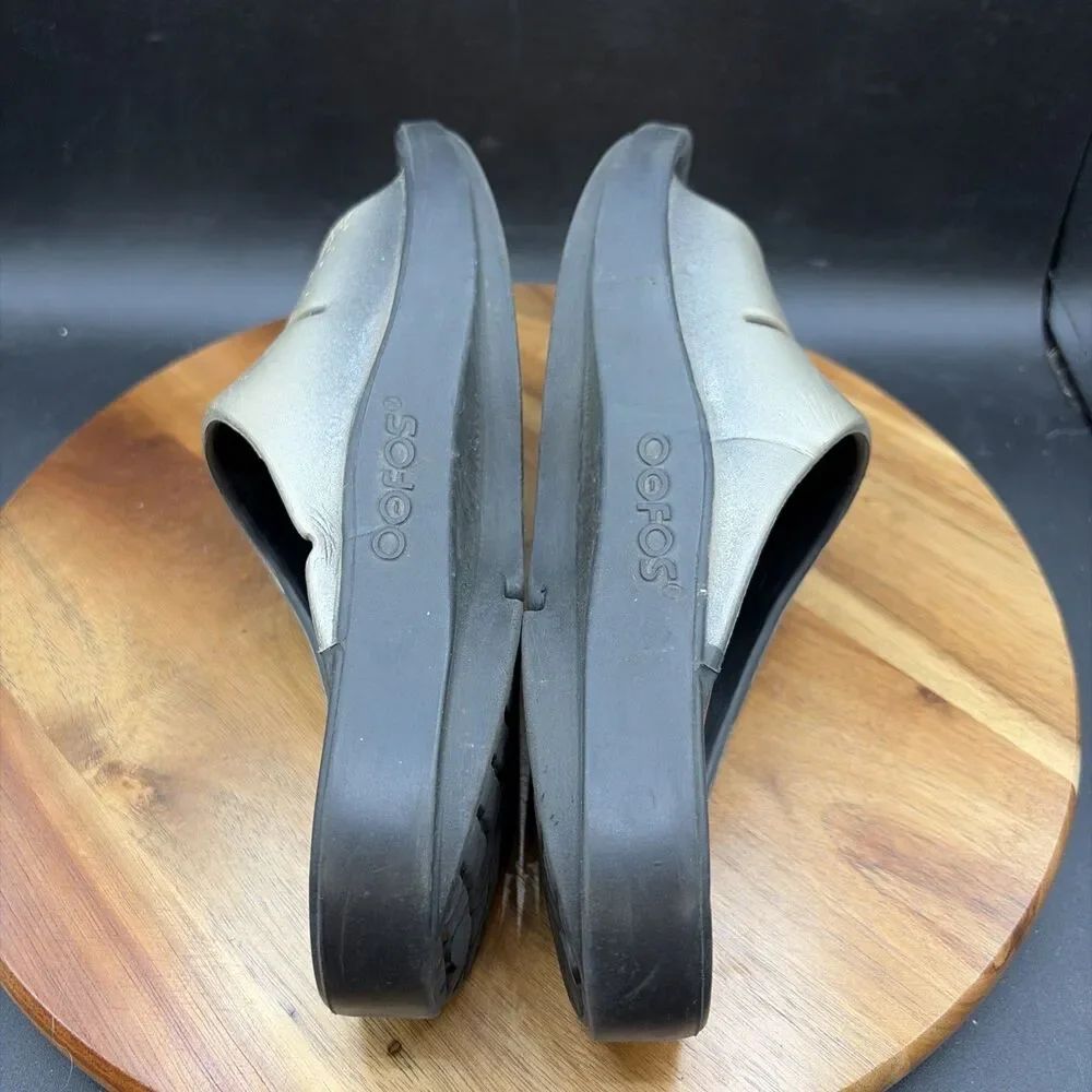 OOFOS OOahh Luxe Slide Womens Size 8 Sandals Recovery Slip On Shoes